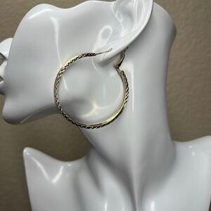 Design Hoop Earrings Trendy Golden Deco 3 Earrings set Chicano baddie streetwear